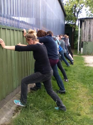 Vorbereitung für das Stretching-Seminar